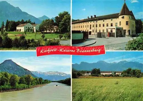 AK / Ansichtskarte  Degerndorf Inn Karfreit Kaserne Inn mit Kranzhorn und Kaisergebirge