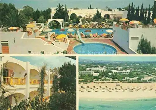 AK / Ansichtskarte  Hammamet Tunesie Hôtel les Orangers Piscine Plage vue aérienne