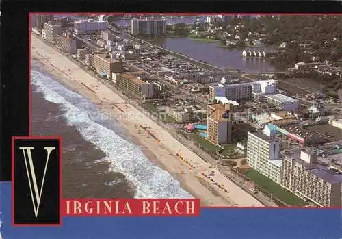 AK / Ansichtskarte  Virginia Beach Virginia USA The beach near 10th Street aerial view