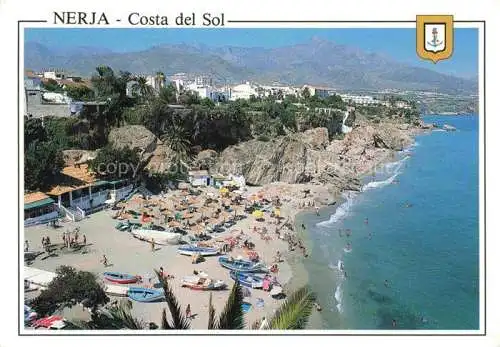 AK / Ansichtskarte  Nerja Costa del Sol ES Playa y acantilados Kuestenpanorama Strand