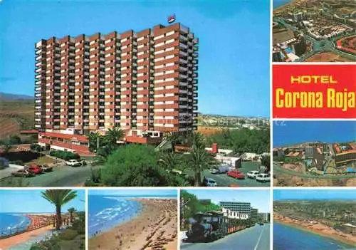 AK / Ansichtskarte  Playa del Ingles Gran Canaria ES Hotel Corona Roja Kuestenpanorama Strand Luftaufnahme