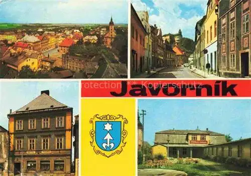 AK / Ansichtskarte  Javornik ve Slezsku Jauernig CZ Stadtpanorama Zentrum Hotel