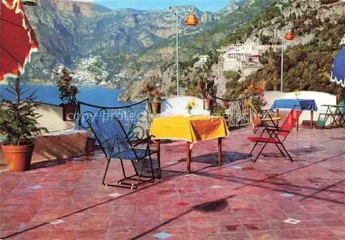 AK / Ansichtskarte  Praiano Salerno Campania IT Terrazza Pensione Smeraldo