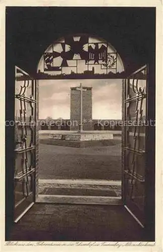 AK / Ansichtskarte  Hohenstein Ostpreussen Blick aus dem Fahnenturm in den Ehrenhof des Tannenberg-Nationaldenkmals