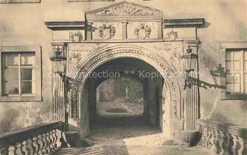 AK / Ansichtskarte  Weesenstein Schloss Mueglitztal Sachsen Ostportal Heimatschutzkarte Landesverein Saechsischer Heimatschutz Dresden N. 1