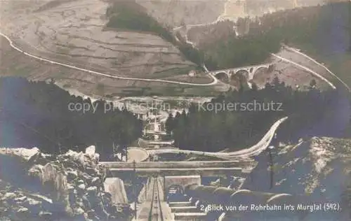 AK / Ansichtskarte  Gernsbach Murgtal BW Blick von der Rohrbahn ins Murtal