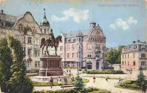 AK / Ansichtskarte  ERFURT Kaiserplatz mit Denkmal