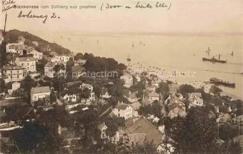 AK / Ansichtskarte  Blankenese Hamburg Panorama vom Suellberg aus gesehen