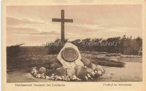 AK / Ansichtskarte  Neuwerk Insel Cuxhaven Nordseebad Friedhof der Namenlosen