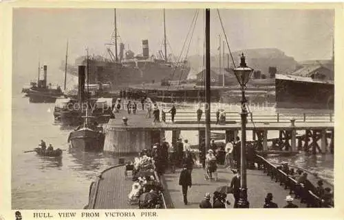 AK / Ansichtskarte  Verlag Tucks Serie Nr. 5544 Hull Victoria Pier Hafen