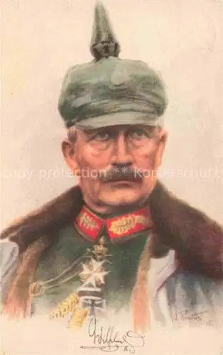 AK / Ansichtskarte  Wilhelm II Adel Preussen Monarchie Pickelhaube 