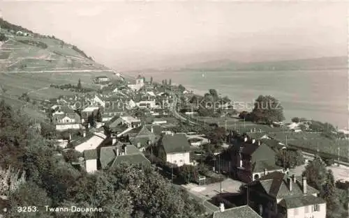 AK / Ansichtskarte  Twann Nidau BE Douanne Bielersee Panorama