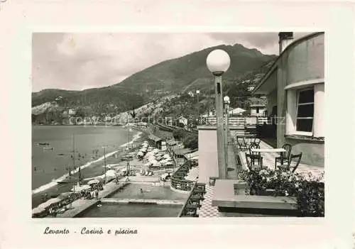 AK / Ansichtskarte  Levanto La Spezia Liguria IT Casino e piscina