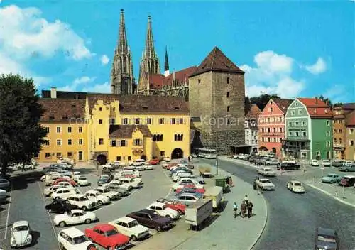 AK / Ansichtskarte  REGENSBURG Alter Kornmarkt und Dom