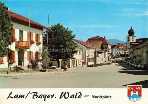 AK / Ansichtskarte  Lam Oberpfalz Marktplatz