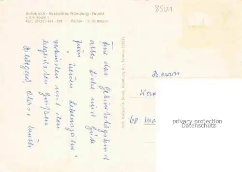 AK / Ansichtskarte  Feucht Autobahn Raststaette Nuernberg Feucht Gastraum