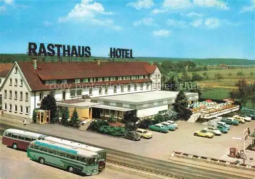 AK / Ansichtskarte  Dornstadt Wuerttemberg Ulm Hotel Rasthaus Chaussee Fliegeraufnahme