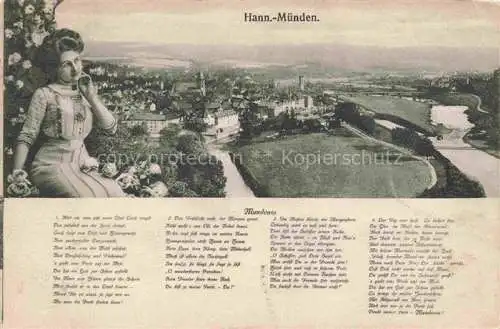 AK / Ansichtskarte  Hann. Muenden Panorama Mundenia Lied