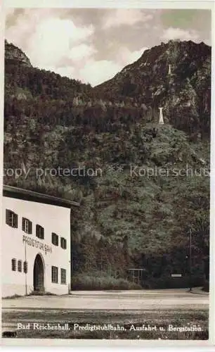 AK / Ansichtskarte  BAD REICHENHALL Predigtstuhlbahn Ausfahrt und Bergstation