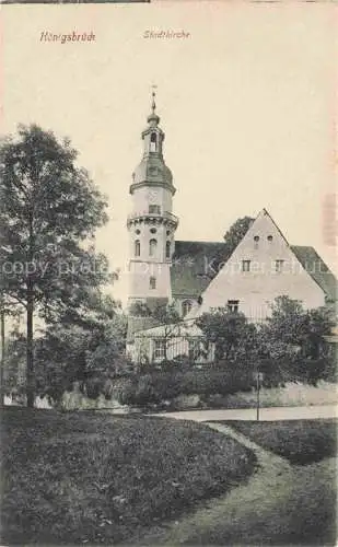 AK / Ansichtskarte  Koenigsbrueck Sachsen Stadtkirche