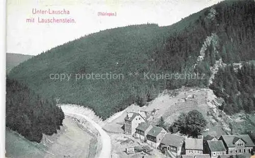 AK / Ansichtskarte  Unterlauscha Panorama mit Lauschenstein