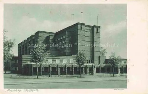 AK / Ansichtskarte  MAGDEBURG Stadthalle Deutsche Erziehertagung Kupfertiefdruck