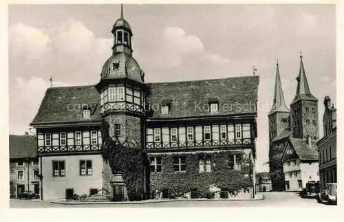 AK / Ansichtskarte  Hoexter Weser Rathaus Renaissance Altstadt Fachwerkhaus Kirche