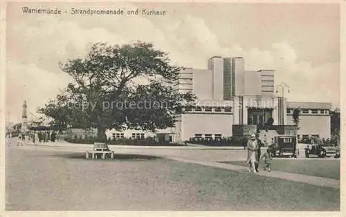 AK / Ansichtskarte  WARNEMueNDE Ostseebad Rostock Strandpromenade und Kurhaus