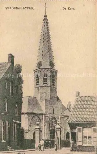 AK / Ansichtskarte  Staden-Bij Yper West-Vlaanderen Belgie De Kerk Kirche