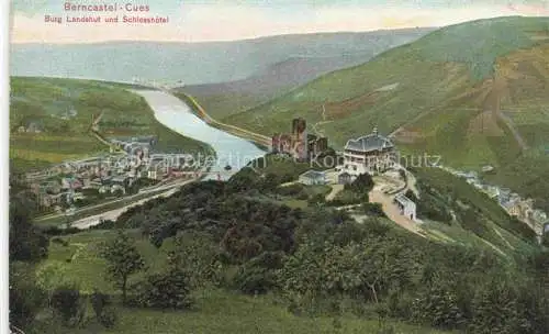 AK / Ansichtskarte  BERNKASTEL-KUES Berncastel Panorama Burg Landshut und Schlosshotel