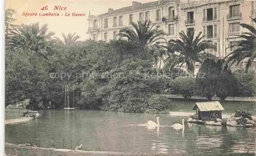 AK / Ansichtskarte  NICE   Nizza 06 Alpes-Maritimes Square Gambetta le bassin