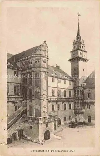 AK / Ansichtskarte  Torgau Schloss mit grossem Wendelstein