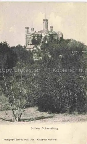 AK / Ansichtskarte  Balduinstein Blick zum Schloss Schaumburg