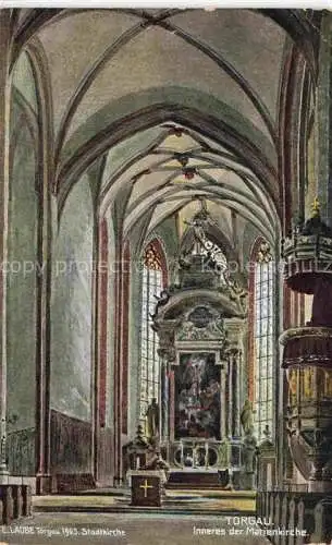 AK / Ansichtskarte  Torgau Inneres der Marienkirche