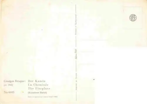 AK / Ansichtskarte  Braque George Kuenstlerkarte Nr. 6005 Der Kamin 