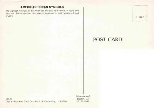 AK / Ansichtskarte  Indianer Native American Symbols