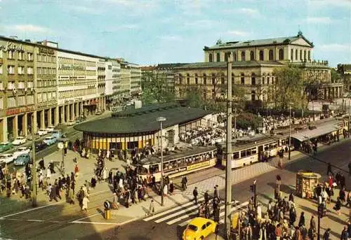 AK / Ansichtskarte  Strassenbahn Tramway-- Hannover Cafe am  Kroepcke Operhaus 