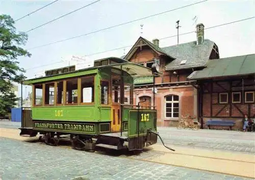 AK / Ansichtskarte  Pferdebahn Pferdetram U-Bahn Frankfurter Trambahn Pferdebahnwagen 167 FTG