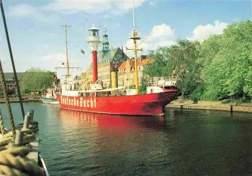 AK / Ansichtskarte  Segelboote Segelschiffe Sailing Voile Vela-- Seehafenstadt Emden Feuerschiff Amrumbank Deutsche Bucht