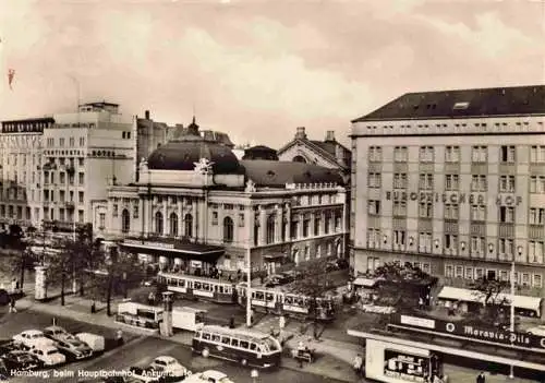 AK / Ansichtskarte  Strassenbahn Tramway-- Hamburg Hauptbahnhof 