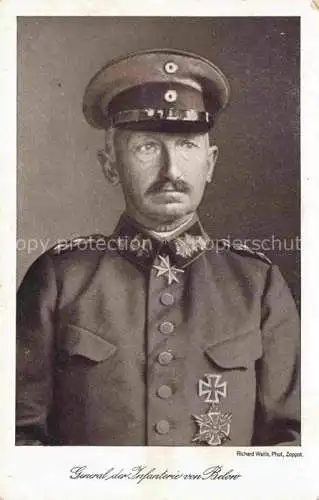 AK / Ansichtskarte  Infanterie Jaeger zu Fuss WK1 General belov