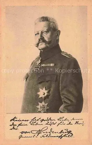 AK / Ansichtskarte  HINDENBURG  Paul von Politik Berlin