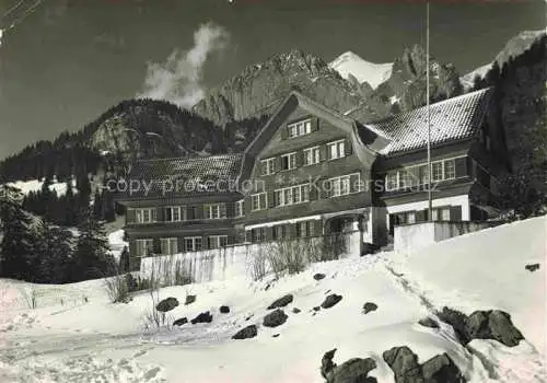 AK / Ansichtskarte  Wildhaus  Toggenburg SG St Galler Jugendheim mit Schafberg