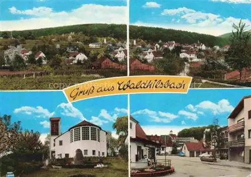 AK / Ansichtskarte  Waldhilsbach Neckargemuend Heidelberg BW Panorama Kirche Ortspartie