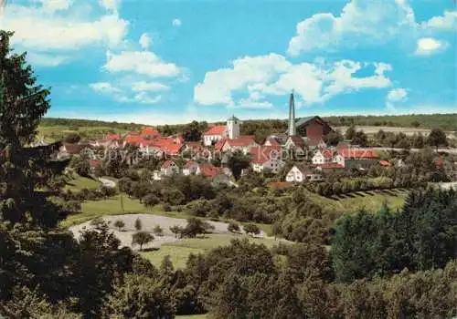 AK / Ansichtskarte  Lohrbach Mosbach Neckar-Odenwald-Kreis BW mit ev und kath Kirche