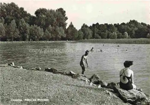 AK / Ansichtskarte  Nidau Bielersee Lac de Bienne BE Camping Seepanorama