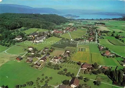 AK / Ansichtskarte  Tschugg Erlach BE Fliegeraufnahme mit Bielersee