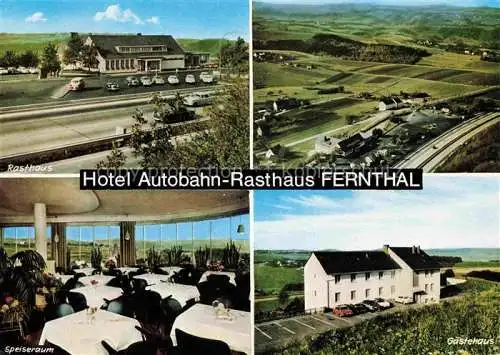 AK / Ansichtskarte  Neschen Rheinland Odenthal Autobahn Rasthaus Fernthal Speiseraum Gaestehaus