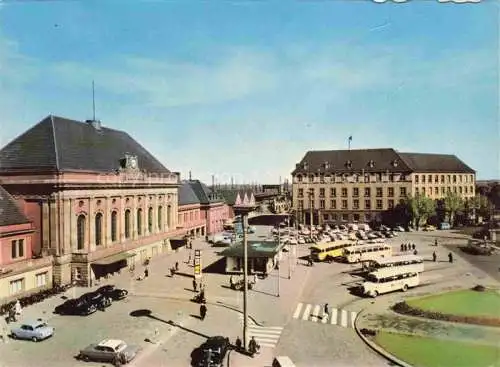 AK / Ansichtskarte  HAMM  Westfalen Hauptbahnhof und Hauptpostamt