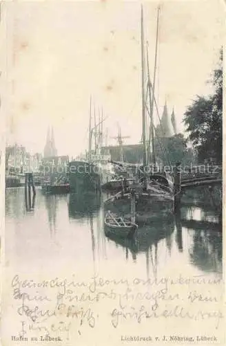 AK / Ansichtskarte  LueBECK Hafen Deutsche Reichspost